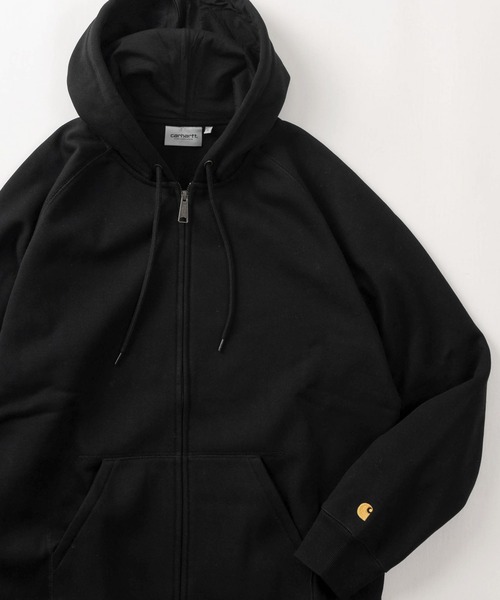 Carhartt/カーハート】ワンポイント ブランドロゴ刺繍 ジップパーカー