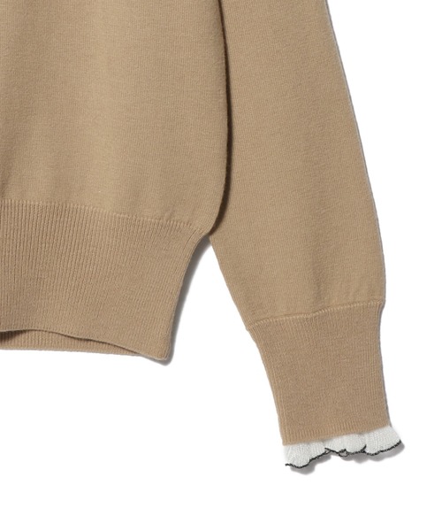 ESTNATION（エストネーション）の「ESTNATION / フリルネックニット