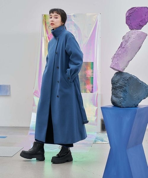 HARE（ハレ）の「ウーリーテック2WAYロングコート(HARE)（ステンカラー