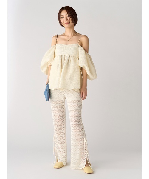 LILY BROWN（リリーブラウン）の「3wayジャガードペプラムビスチェ