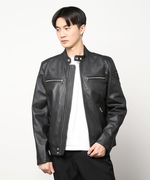 DIESEL（ディーゼル）の「メンズ レザージャケット（ライダース