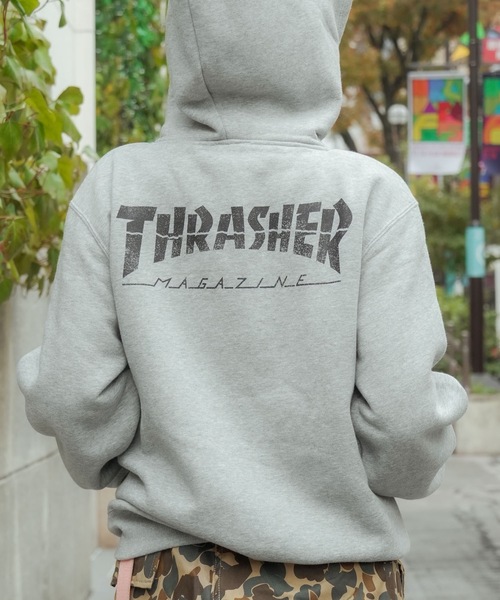 CRACKED HOMETOWN ZIP HOODIE SWEAT PARKA/THRASHER/スラッシャー 定番