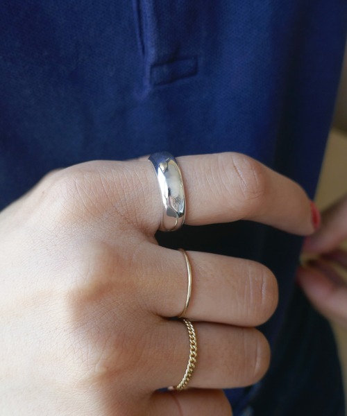 シルバーリング(幅6.5mm)（リング）｜e.m.（イーエム）のファッション