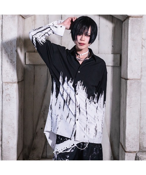 CIVARIZE（シヴァーライズ）の「『CIVARIZE』バイカラーロングシャツ