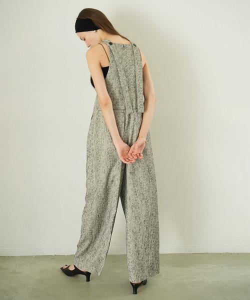CLANE（クラネ）の「COCOON SALOPETTE PANTS（サロペット