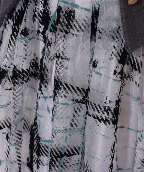 Mystrada（マイストラーダ）の「グラデチェックフロッキースカート