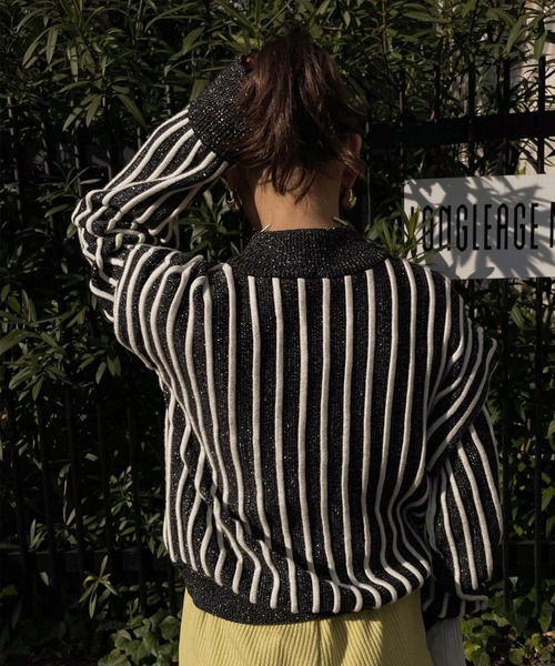 Ameri（アメリ）の「SWELL STRIPE KNIT（ニット/セーター）」 - WEAR