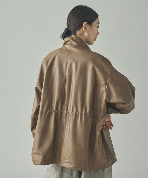 Curensology(カレンソロジー)/ヴィンテージフェイクレザーコート