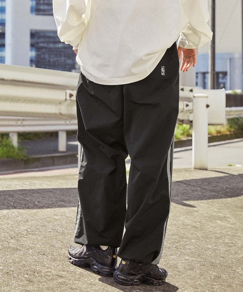 NBA/エヌビーエー 別注 チームロゴ刺繍 サイドライン ドロスト撥水