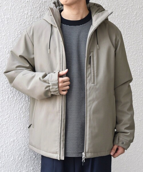 WEB限定】SHIPS any:〈手洗い可能/撥水〉ウールライク