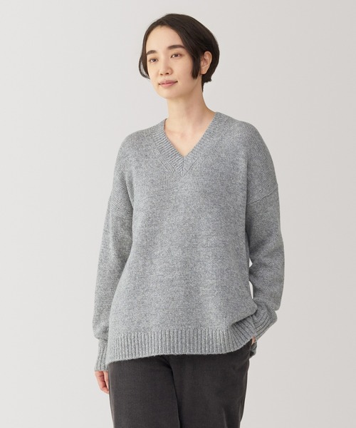 無印良品（ムジルシリョウヒン）の「婦人 ヤク混Vネックセーター