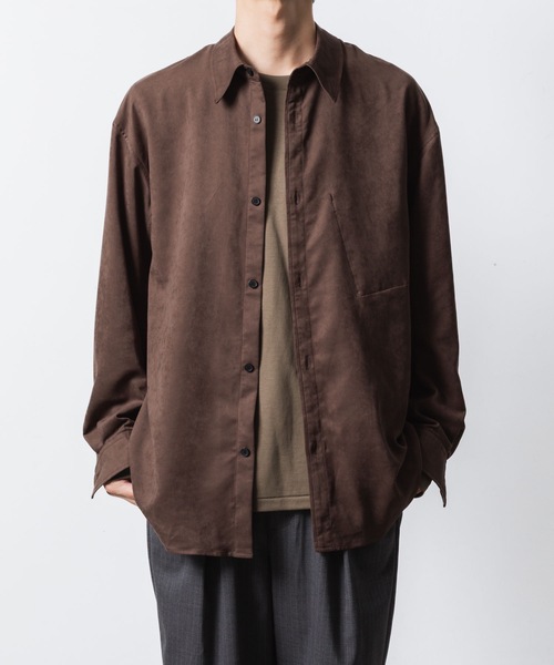 VEIN （ヴェイン）の「シンセティック スエードレザー L/S SHIRT