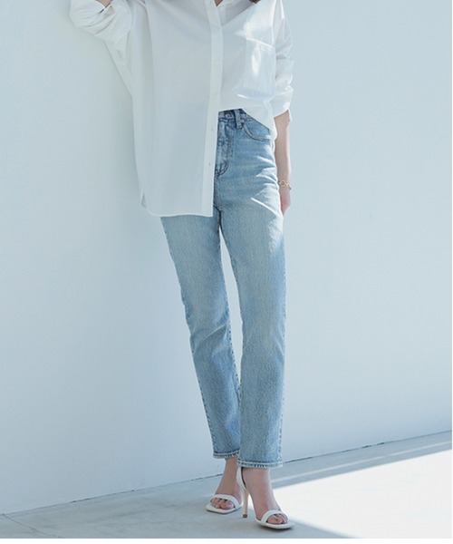Slim straight denim/スリムストレートデニム（デニムパンツ）｜anuans