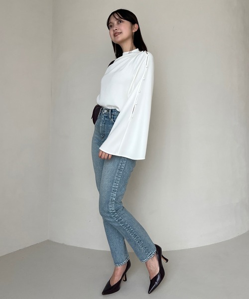 Slim straight denim/スリムストレートデニム（デニムパンツ）｜anuans