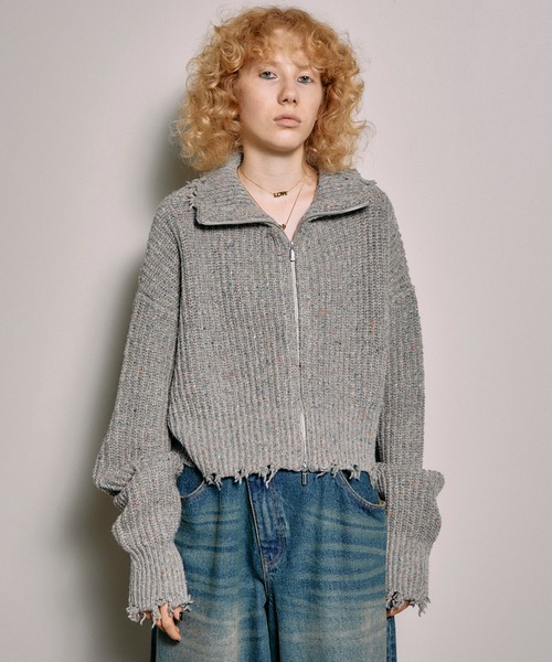 2way Front Zip Knit Wear/2WAYフロントジップニット【MAISON SPECIAL