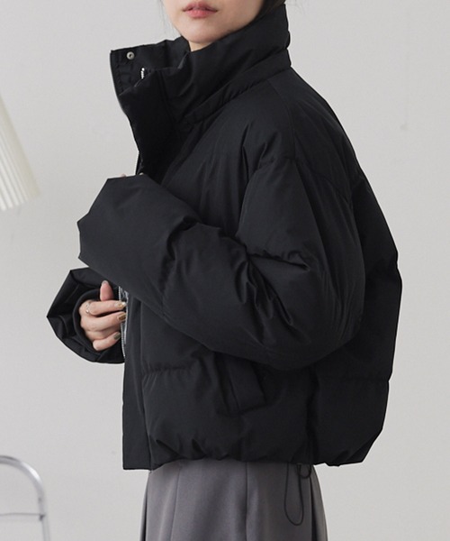 2WAYショート丈中綿ブルゾン/撥水・防風 MONO-MART│MONO-MART