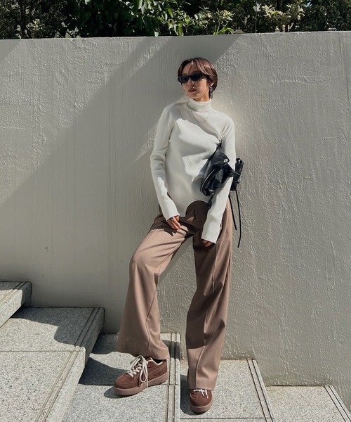 BEST TOUCH GARTER DETAIL KNIT TOP（ニット/セーター）｜Ameri