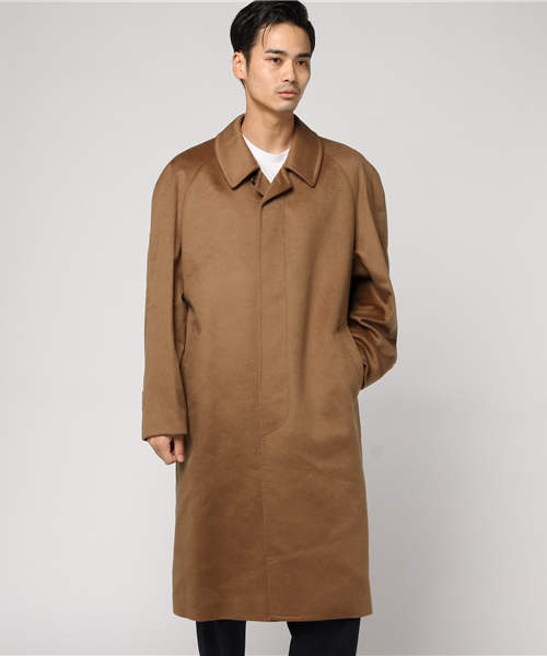 カシミヤロングステンカラーコート（ステンカラーコート）｜sankyo