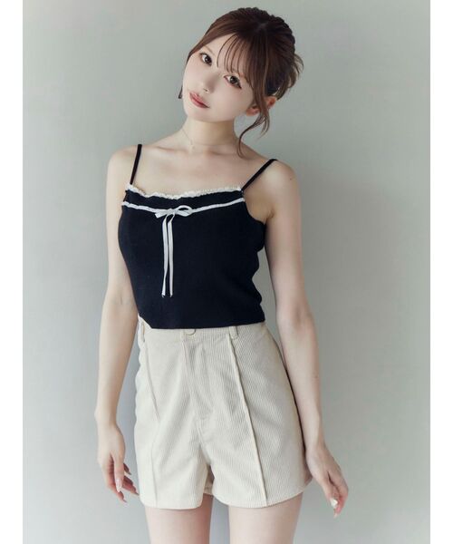 バイカラーキャミニットアンサンブル（ニット/セーター）｜EATME