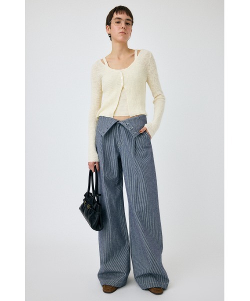 MOUSSY（マウジー）の「CORSET DESIGN バギーデニム（デニムパンツ