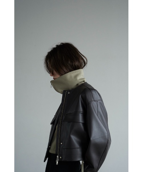 CLANE（クラネ）の「VEGAN LEATHER SHORT JACKET（その他アウター