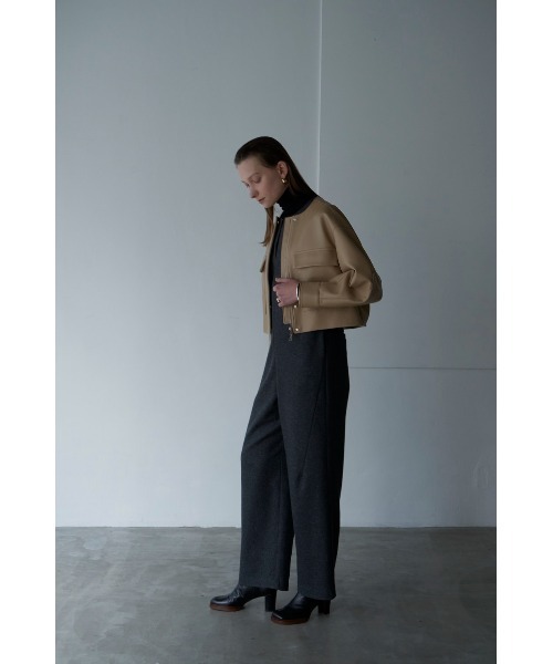 CLANE（クラネ）の「VEGAN LEATHER SHORT JACKET（その他アウター