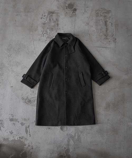 CLEL】Tech Melton Loose Soutien Collar Coat/テックメルトン ルーズ