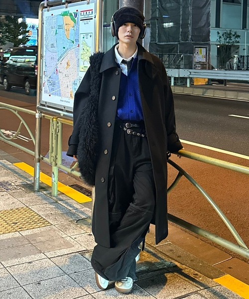 CLEL（クレイル）の「【CLEL】Tech Melton Loose Soutien Collar Coat
