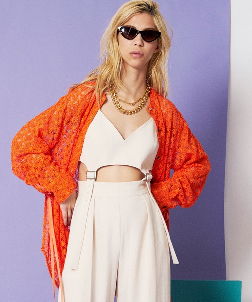 MAISON SPECIAL（メゾンスペシャル）の「コードレースシャツ【MAISON