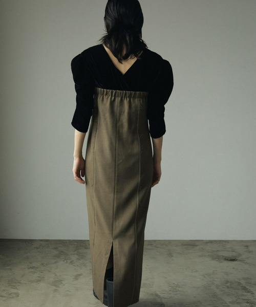 anuke（アンヌーク）の「Gather Velour Blouse（シャツ/ブラウス