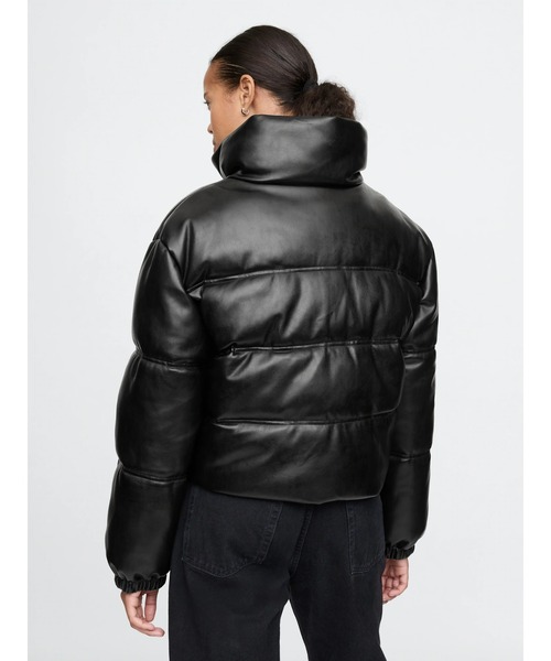 GAP（ギャップ）の「ヴィーガンレザー クロップド ヘビーウェイト