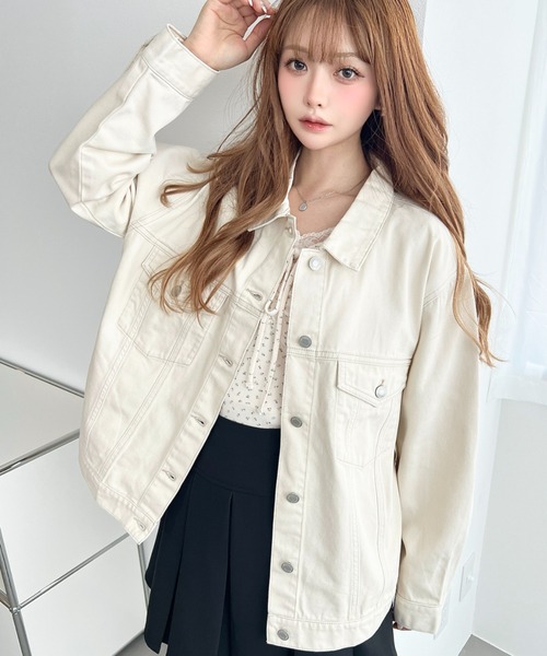 セール】ヘビーウェイトデニムオーバーサイズデニムジャケット/ビッグG