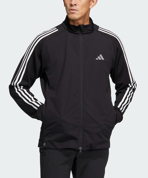 adidas（アディダス）の「ファブリックミックス 長袖フルジップ