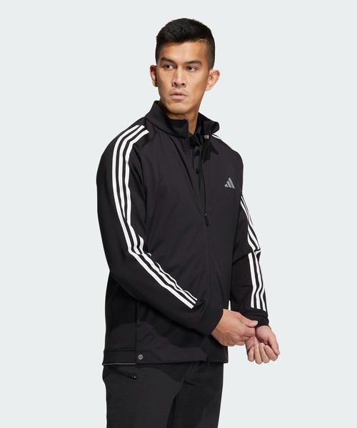 adidas（アディダス）の「ファブリックミックス 長袖フルジップ