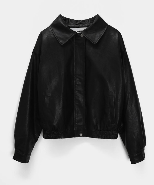 BLACKUP（ブラックアップ）の「[MADE] キロットファーレザージャンパー