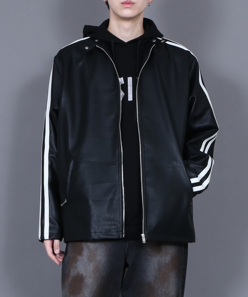 セール】サイドラインバイカージャケット（ライダースジャケット