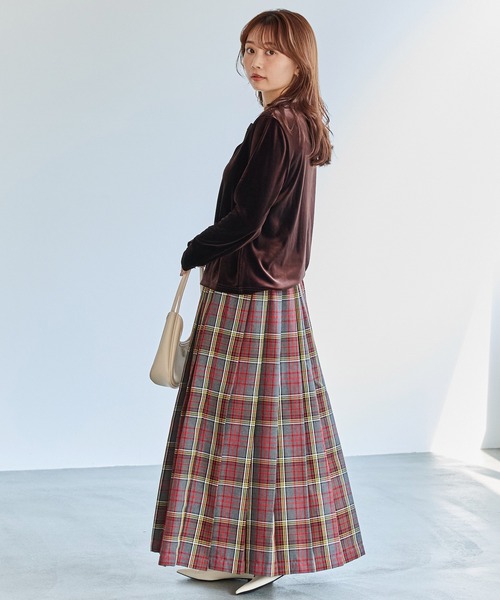 セール】タータンチェックプリーツスカート（スカート）｜LAVEANGE