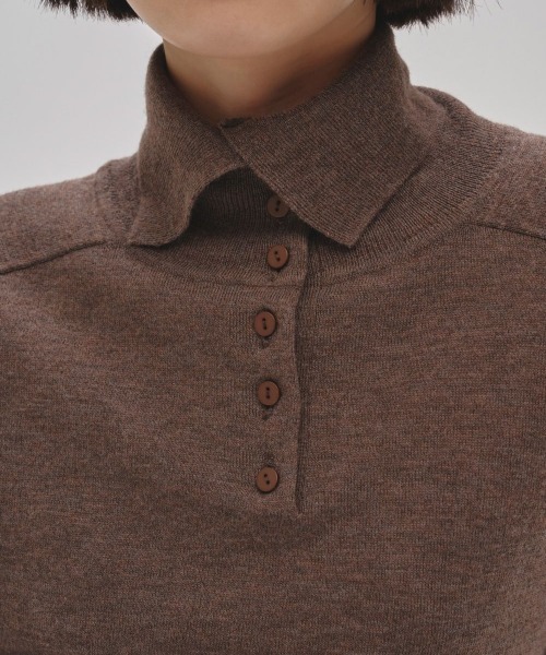 TODAYFUL/トゥデイフル】Front Botton Knit/フロントボタンニット