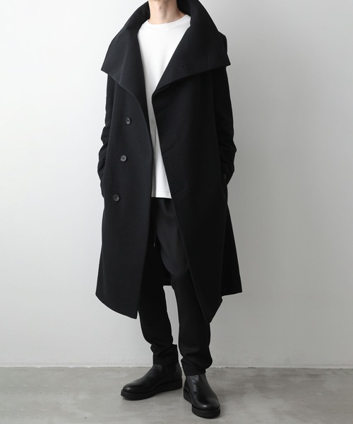 ato（アトウ）の「WOOL STAND COLLAR COAT（トレンチコート）」 - WEAR