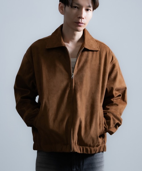 セール】フェイクスエード スイングトップ（ブルゾン）｜improves