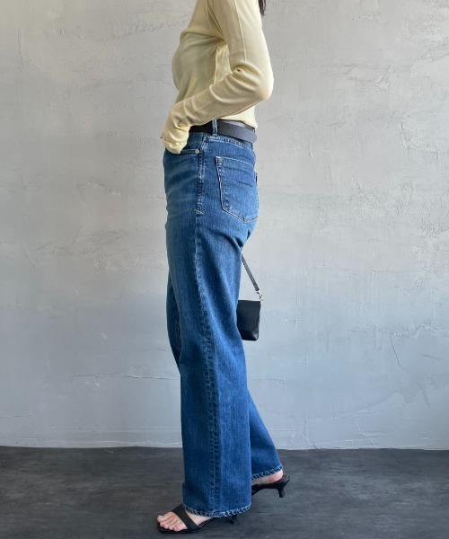 セール】[YANUK/ヤヌーク] LEA ハイウエストボーイズストレートデニム