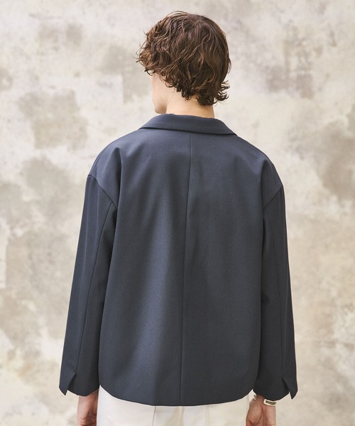 PUBLIC TOKYO 含浸ウールギャバダブルジップブルゾン パブリック