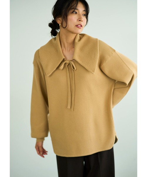 Emma Taylor（エマテイラー）の「ビッグカラー2wayニットプルオーバー