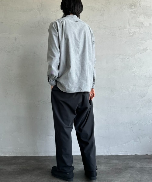 DANTON/ダントン] コットンフランネル バンドカラーシャツ（シャツ