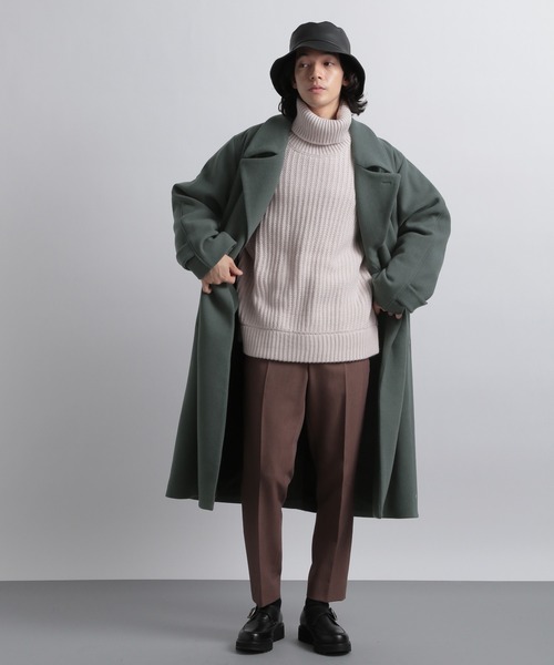 HARE（ハレ）の「ウールタイロッケンコート(HARE)（ステンカラーコート