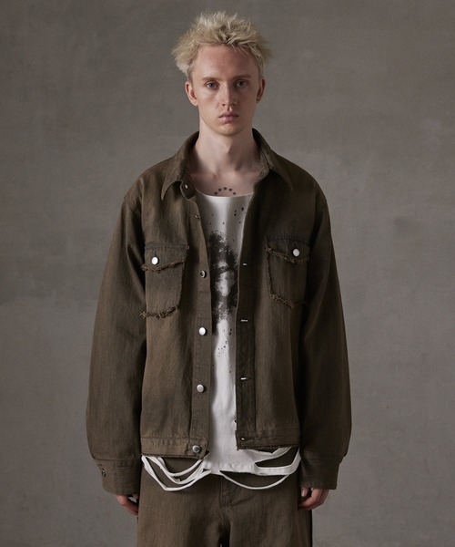 GRANCY（グランシー）の「【GRANCY】LinestoneDesign Graphic Damage