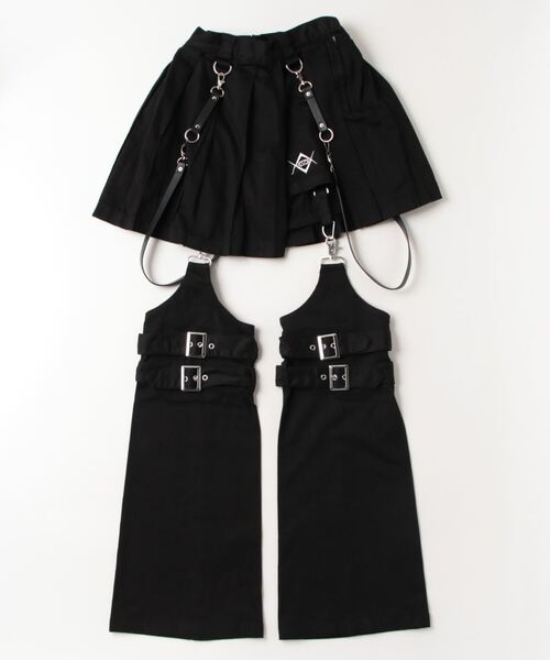 REFLEM/レフレム』レッグカバー付きレイヤードデニムショーパン