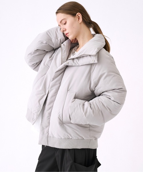 High-Neck Volume Padded Jacket - ハイネックボリュームパデッド