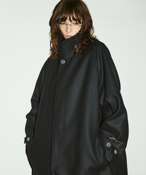 UNISEX》Super140s Prime-Over Melton Balmachan Coat/プライム