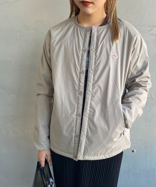 DANTON/ダントン] ナイロンタフタ インサレーションノーカラー